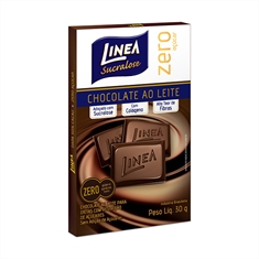 Chocolate ao leite zero açúcar Linea Sucralose - 3 Unid. x 30g